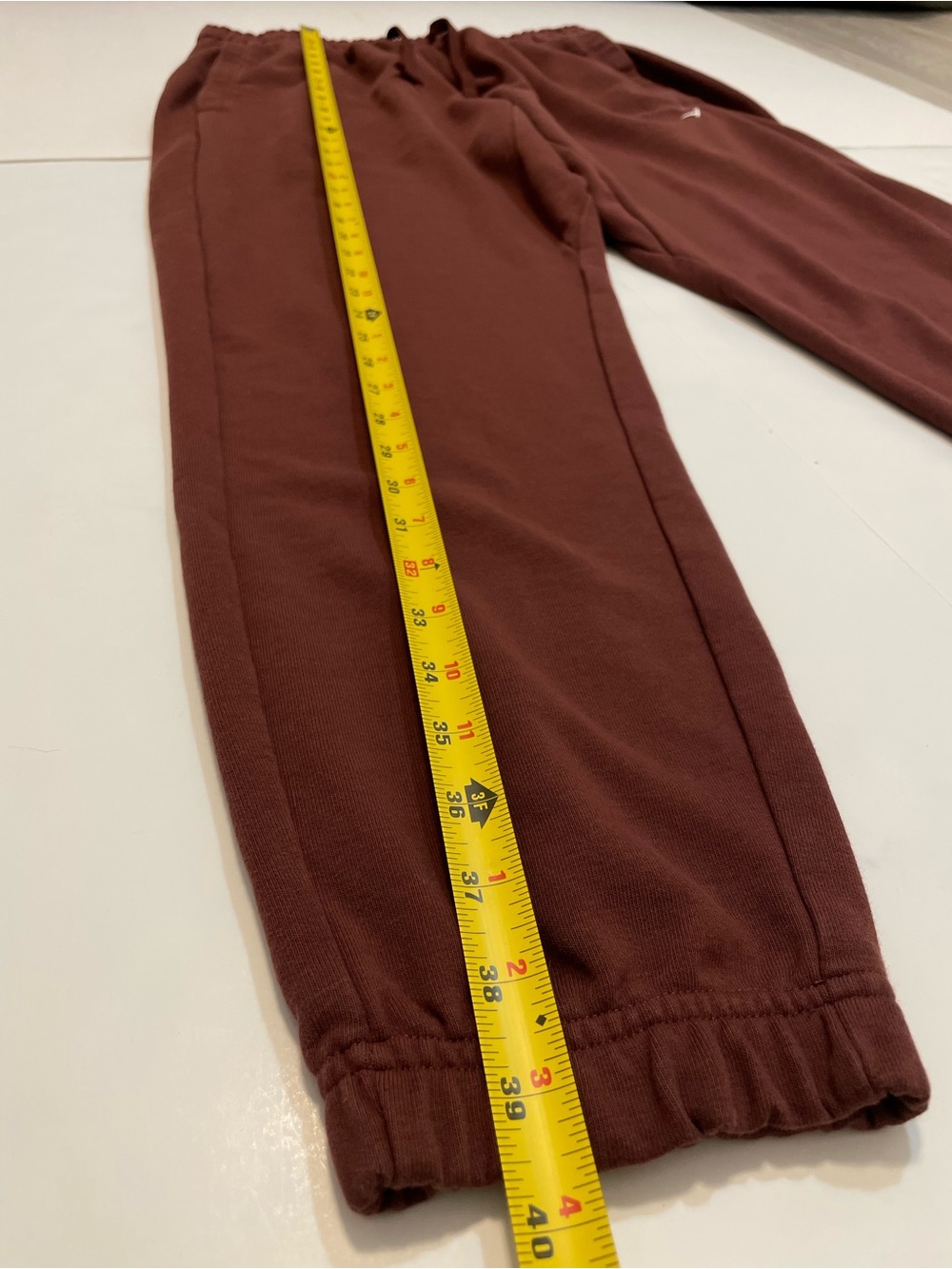 Gymshark Training Fleece Joggers Sweatpants Maroon Size Large - Picture 3 of 10